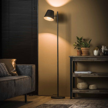 Gulvlampe, patineret metal