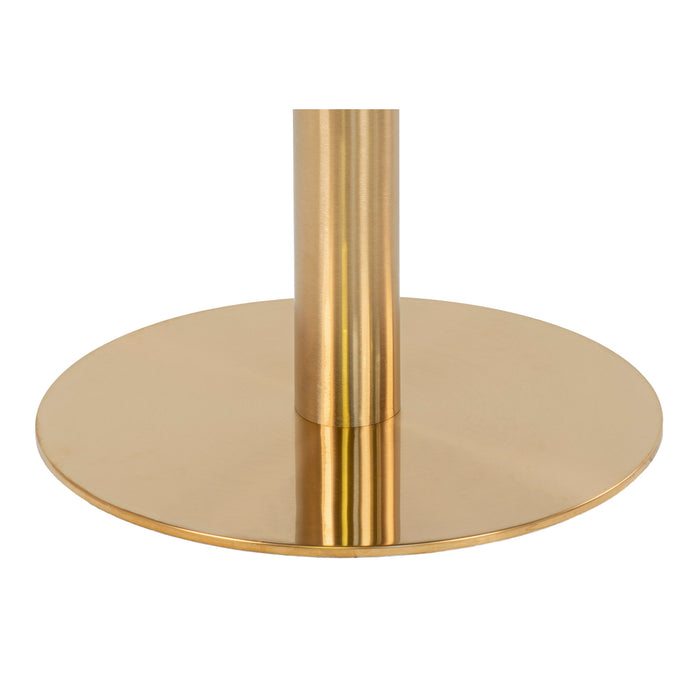 Bolzano Spisebord - Marmor og messing Ø70 cm.