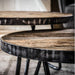 Sofabord - 2 borde, genbrugstræ, patineret metal | HemmingsenInteriør
