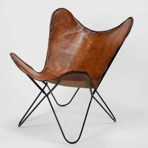 Lounge stole, klassisk retro design, brunt PU læder. 2 stk | HemmingsenInteriør