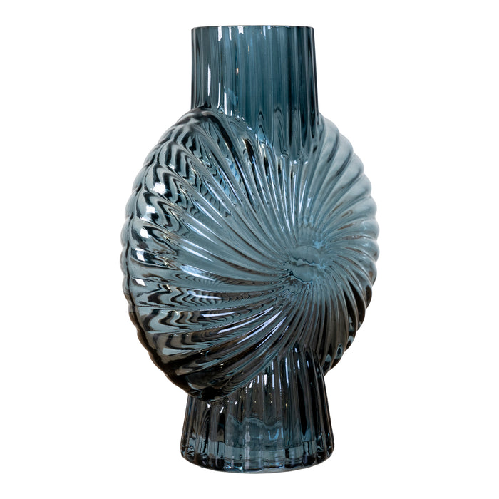 Blå Glas Vase