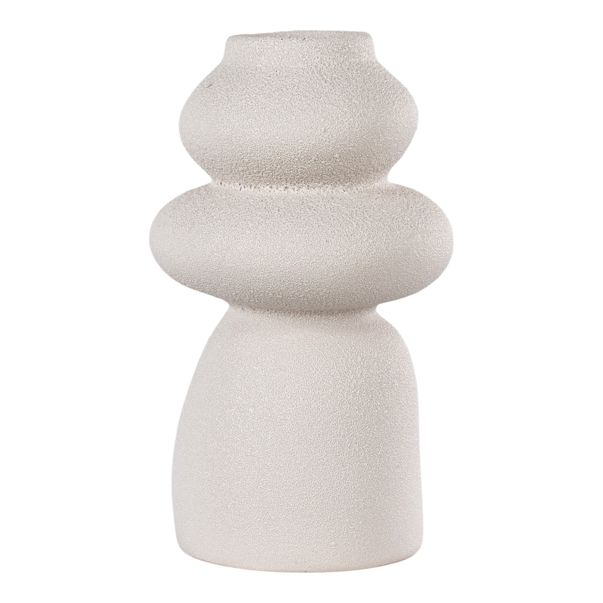 Vase Beige- Rund