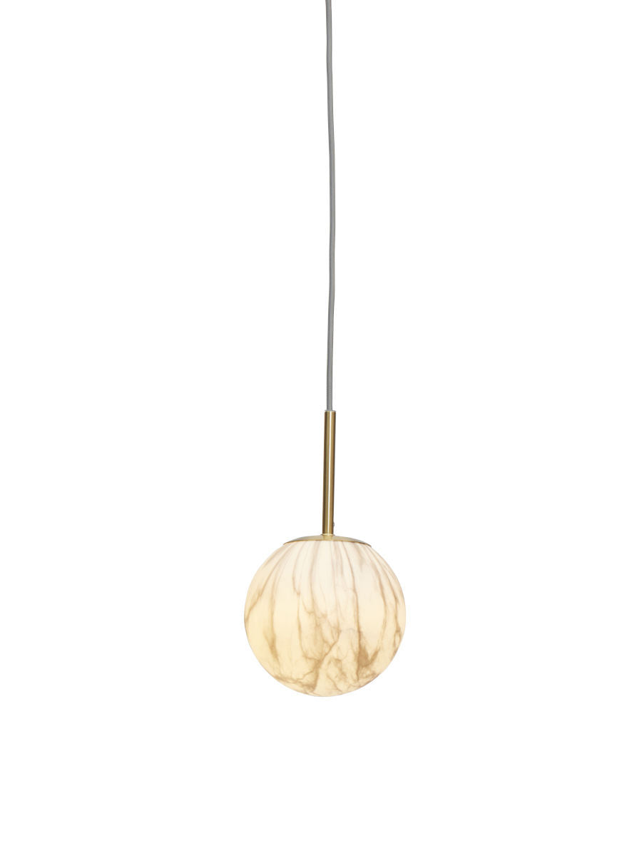 Loftlampe Carrara globe - Hvid Marmor