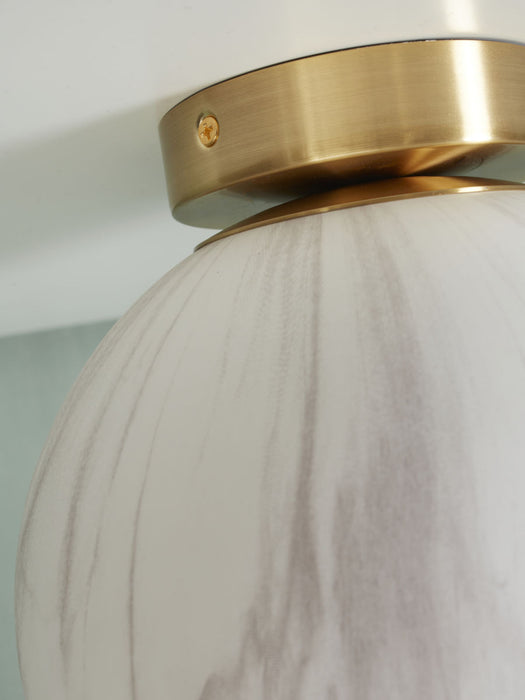 Loftslampe "Carrara Globe" I Marmor print