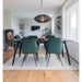 Harbo spisebordsstole, 2 stk. Grøn velour | HemmingsenInteriør