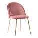Geneve Spisebordsstole, 2 stk. Rosa Velour. | HemmingsenInteriør
