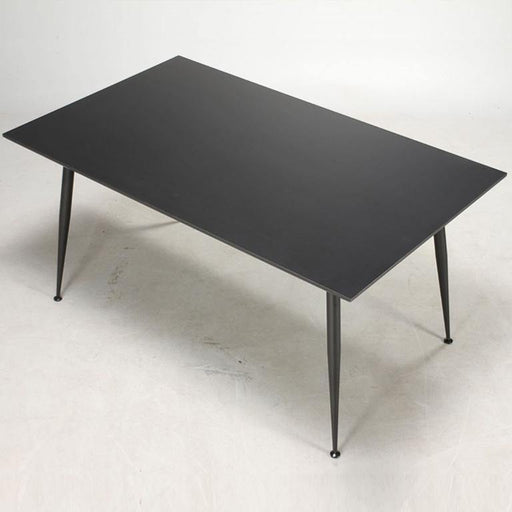 Spisebord, sort laminat, sorte metalben | HemmingsenInteriør