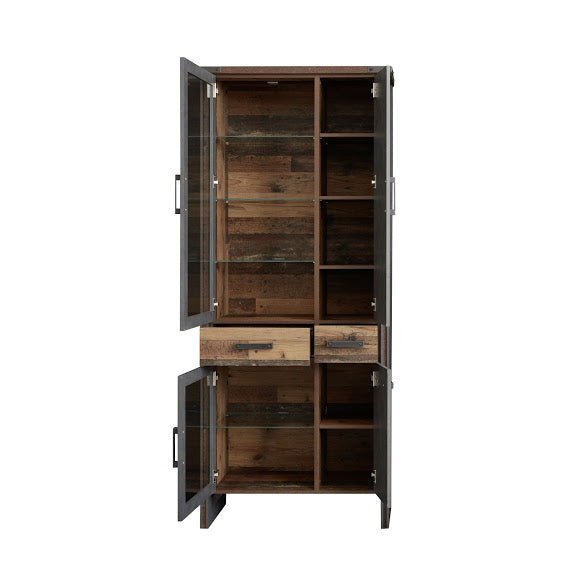 Prime Vitrine Skab, Old Wood
